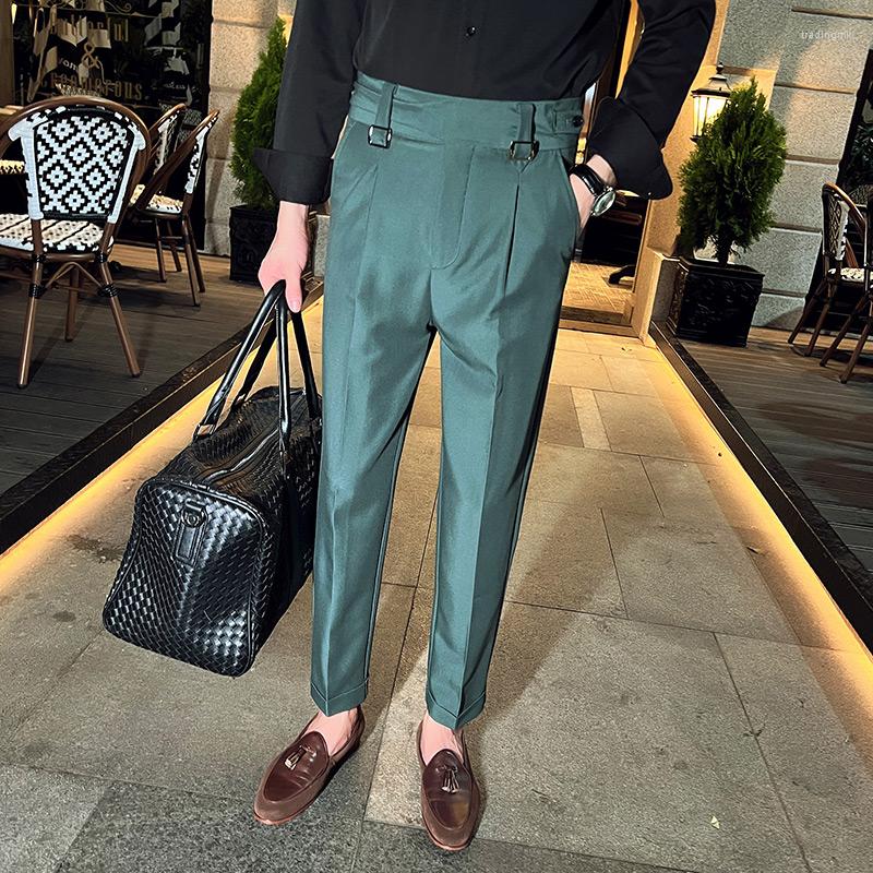 Men's Suits Fashion British Style High Waist Design Solid Color Straight Suit Pants Fall Korean Men's Slim Business Formal Occasion, Black
Men's Suits Fashion British Style High Waist Design Solid Color Straight Suit Pants Fall Korean Men's Slim Business Formal Occasion, Black