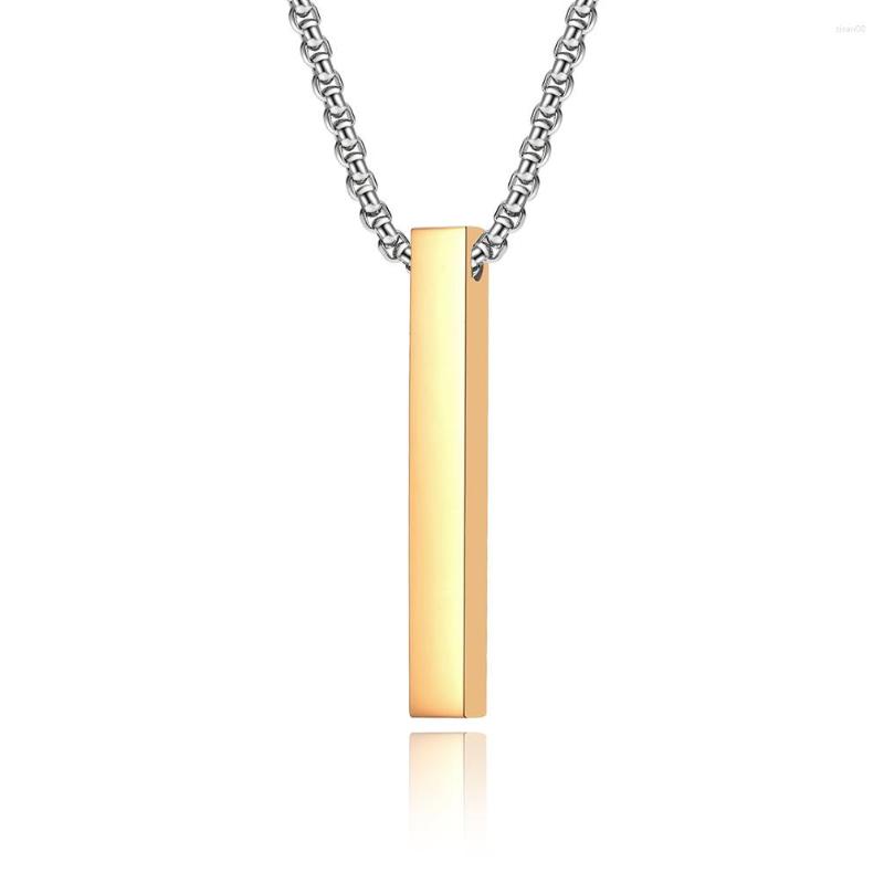 Chains 2023 Three Color Rectangle Pendant Necklace Men Trendy Simple Stainless Steel Chain Women Fashion Jewelry Gift
Chains 2023 Three Color Rectangle Pendant Necklace Men Trendy Simple Stainless Steel Chain Women Fashion Jewelry Gift