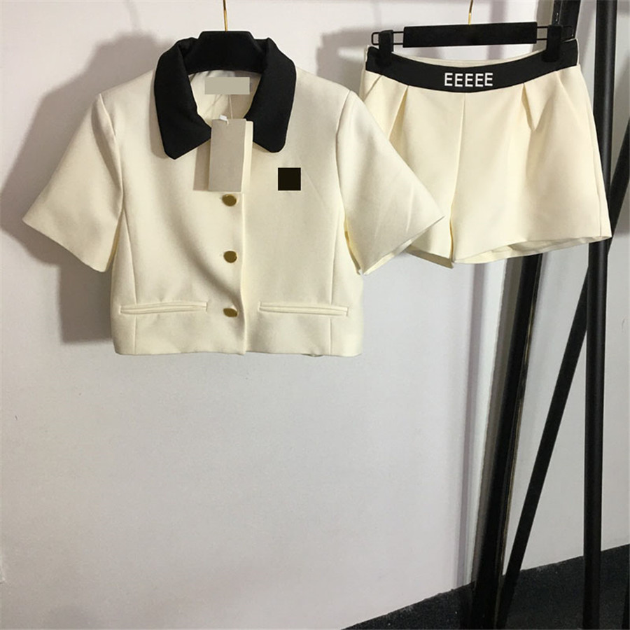 Women Blazers Shorts Coats Set Summer Spring Short Sleeve Suit Ins Fashion Street Style Blazer Short, Beige white with label#20231714
Women Blazers Shorts Coats Set Summer Spring Short Sleeve Suit Ins Fashion Street Style Blazer Short, Beige white with label#20231714