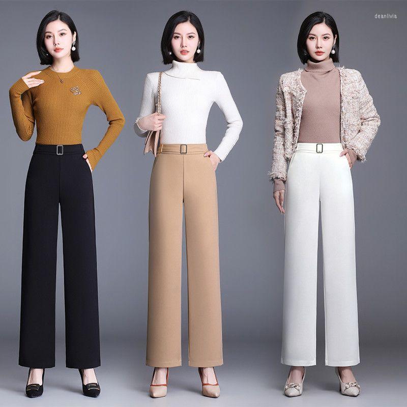 Women's Pants Office Lady Fashion All-match Wide Leg Spring Autumn Women High Waist Elastic Band Loose Solid Casual Straight Trousers, Khaki
Women's Pants Office Lady Fashion All-match Wide Leg Spring Autumn Women High Waist Elastic Band Loose Solid Casual Straight Trousers, Khaki
