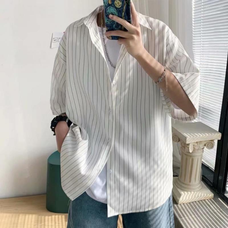 Men's Casual Shirts Trendy Summer Shirt Soft Men Turn-down Collar Match Pants Korean Style Top, Black
Men's Casual Shirts Trendy Summer Shirt Soft Men Turn-down Collar Match Pants Korean Style Top, Black