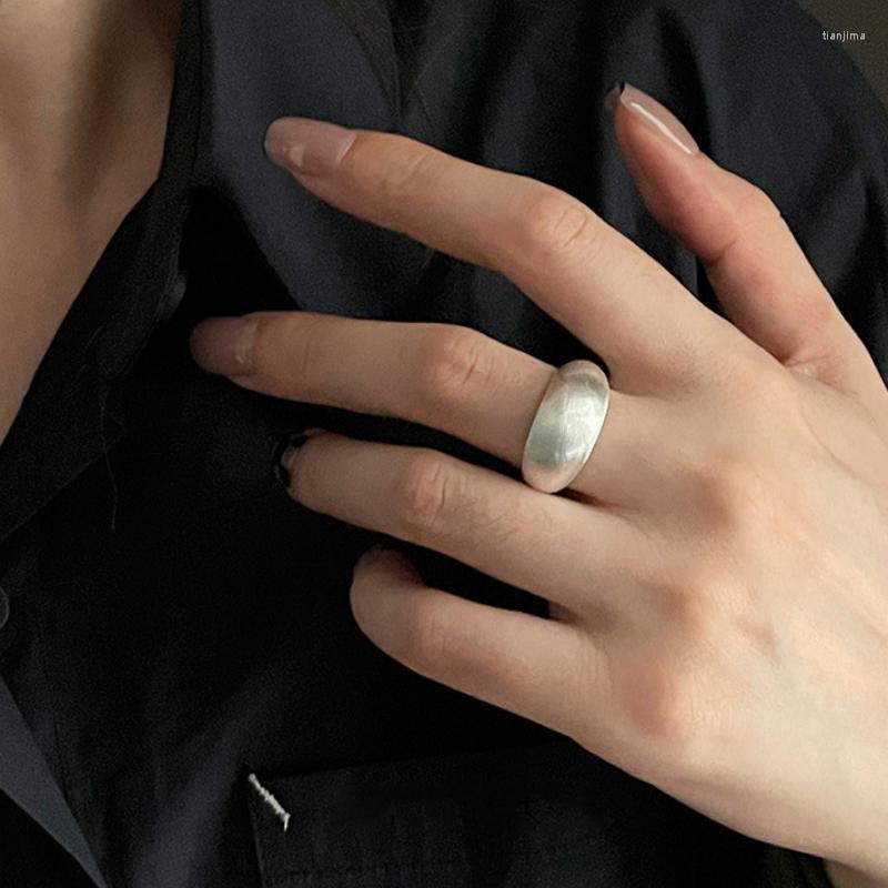 Wedding Rings Minimalism Simple Retro Geometric Frosted Open Ring Women's Personality Trendy Creative Design Chain 
Wedding Rings Minimalism Simple Retro Geometric Frosted Open Ring Women's Personality Trendy Creative Design Chain