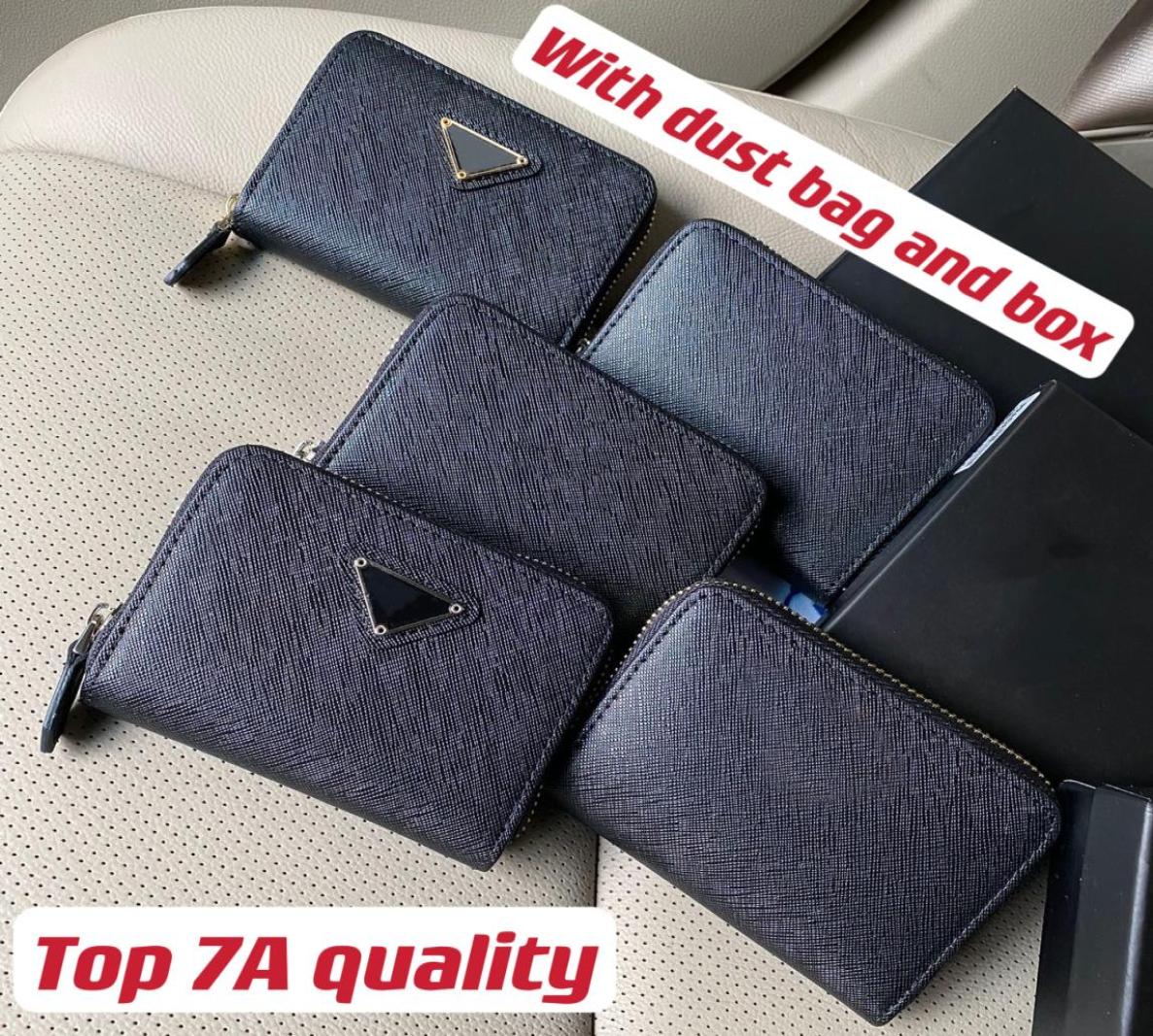 Top 7A Small Saffiano Leather Zipper Wallet With boxdustbag 5 Kinds Of Logo GoldSilver Hardware Designer Short Cards Holders Lad2428235, Blue
Top 7A Small Saffiano Leather Zipper Wallet With boxdustbag 5 Kinds Of Logo GoldSilver Hardware Designer Short Cards Holders Lad2428235, Blue