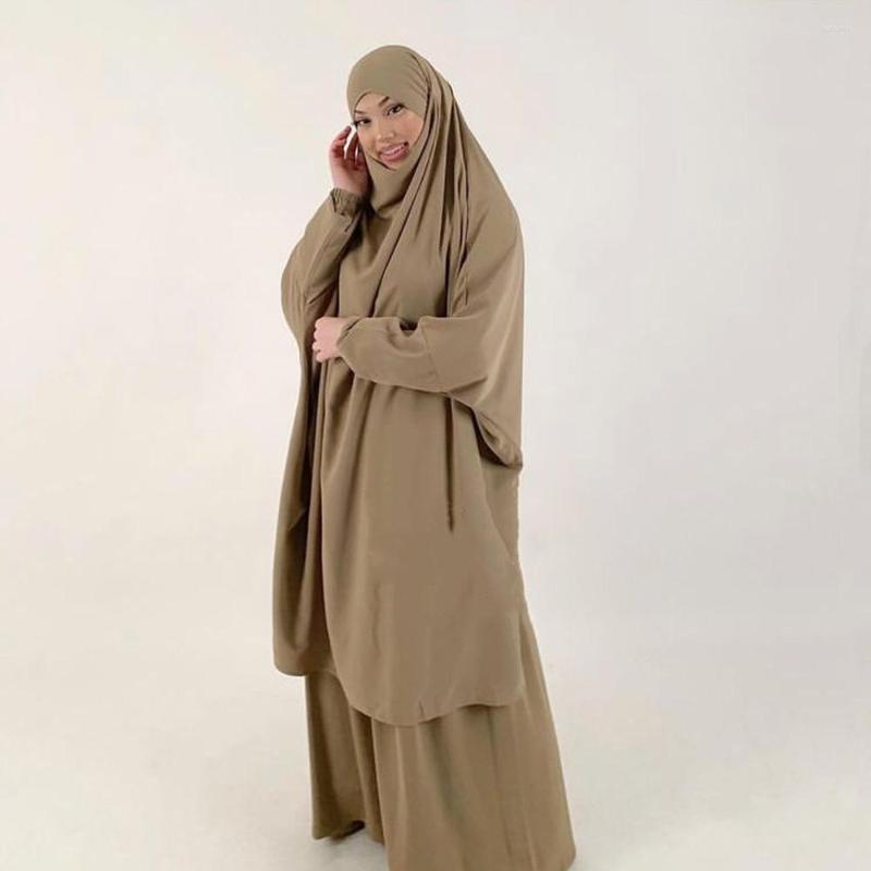 Ethnic Clothing Eid Ramadan Muslim Set Two Piece Prayer Garment Dubai Abaya Dress Women Jilbab Long Khimar Kaftan Djellaba Femme Islam
Ethnic Clothing Eid Ramadan Muslim Set Two Piece Prayer Garment Dubai Abaya Dress Women Jilbab Long Khimar Kaftan Djellaba Femme Islam