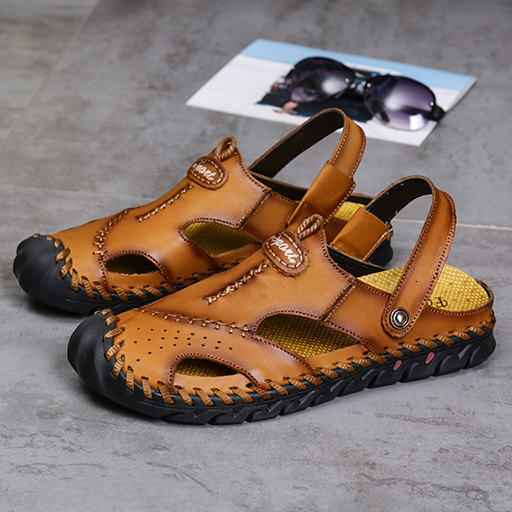 Sandals Summer Genuine Leather Men's Sandals Brand Leisure Soft Breathable Crocks Designer Shoes Beach Men Shoes Classic Big Size38-48 230420, Black
Sandals Summer Genuine Leather Men's Sandals Brand Leisure Soft Breathable Crocks Designer Shoes Beach Men Shoes Classic Big Size38-48 230420, Black