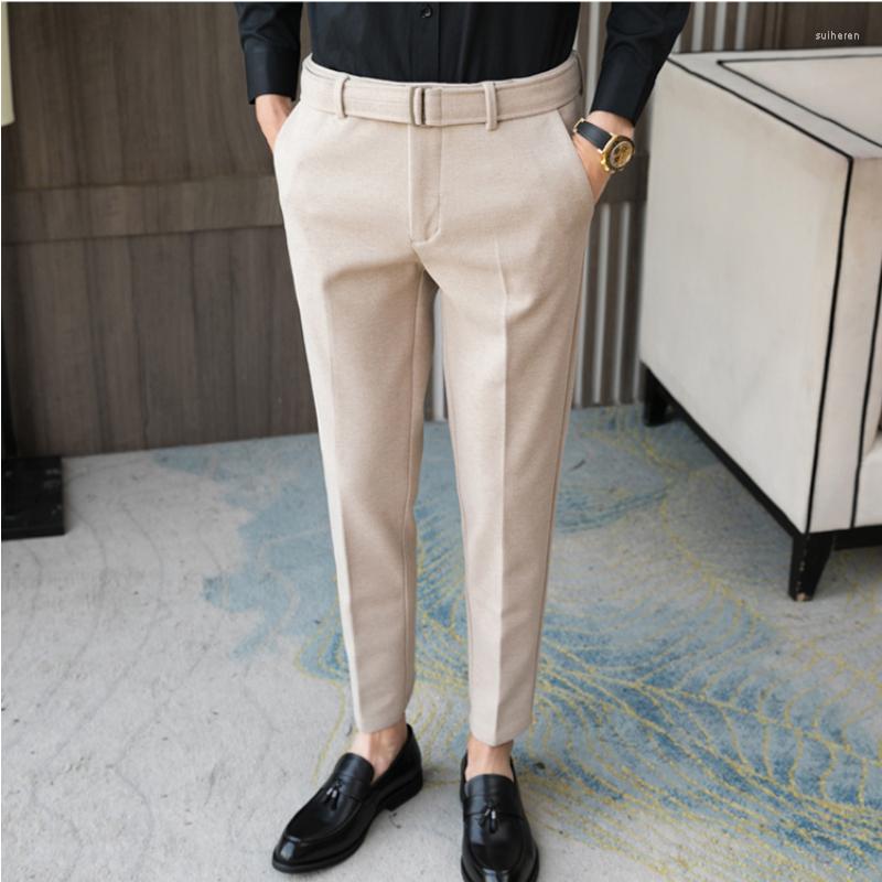 Men's Suits Men's Woolen Trousers Thickened Solid Color Business Casual Pants Fashion Mid-Waist Autumn And Winter, Black
Men's Suits Men's Woolen Trousers Thickened Solid Color Business Casual Pants Fashion Mid-Waist Autumn And Winter, Black