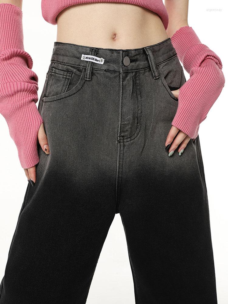 Women's Jeans Womens High Waist Vintage Straight Baggy Pants Chic Design Streetwear Gradient Color Hip Hop 2023 Denim Wide Leg Trouser, Black
Women's Jeans Womens High Waist Vintage Straight Baggy Pants Chic Design Streetwear Gradient Color Hip Hop 2023 Denim Wide Leg Trouser, Black