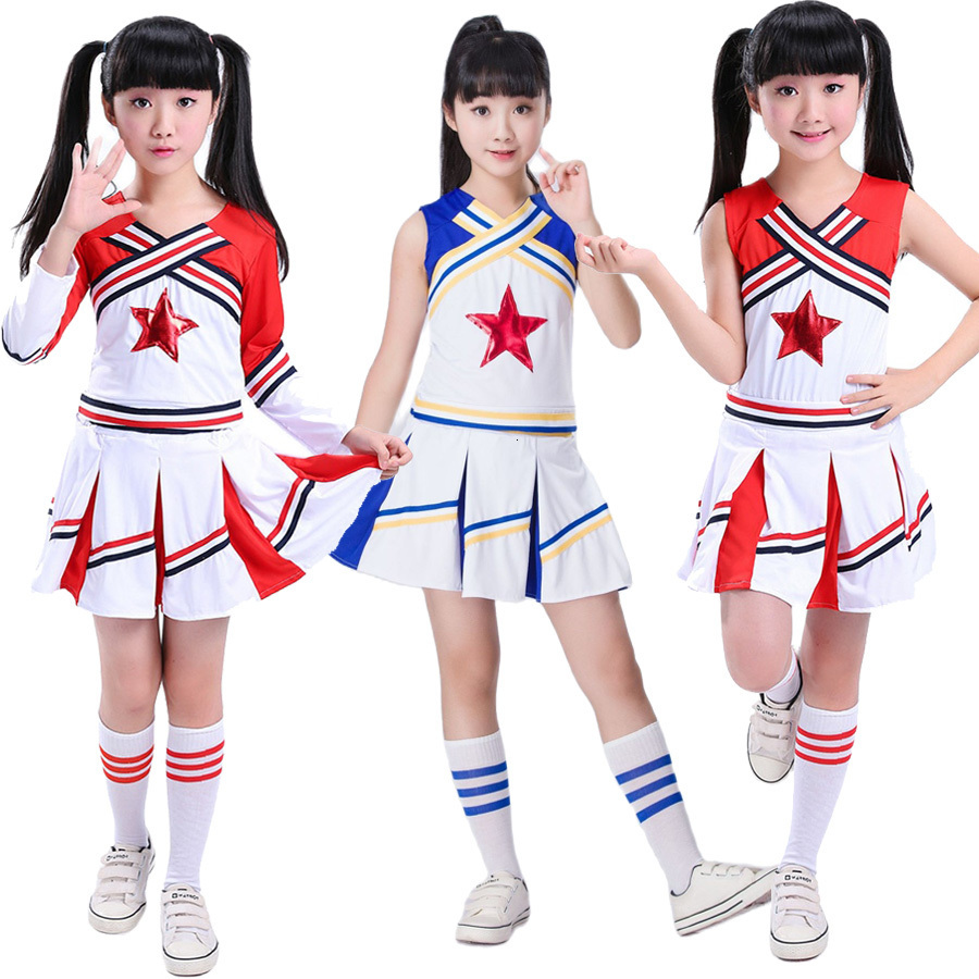 Cheerleading Girls Red Cheerleading Costume Kids Boy Competition Cheerleader Uniform School Team Performance Dance Costumes Pompoms and Sock 230420
Cheerleading Girls Red Cheerleading Costume Kids Boy Competition Cheerleader Uniform School Team Performance Dance Costumes Pompoms and Sock 230420