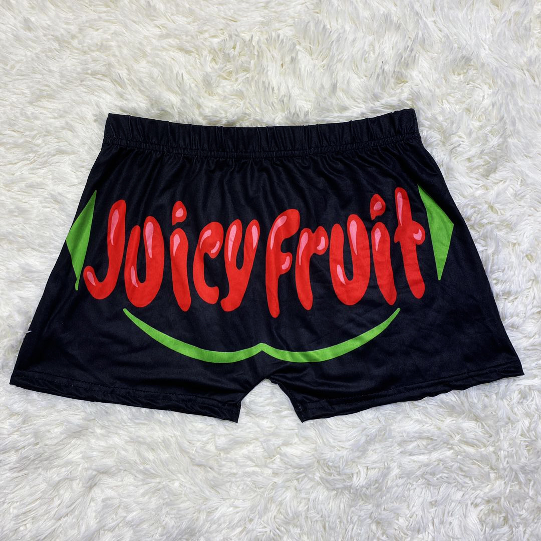 Womens Shorts Sexy High Waisted Booty Shorts Women Plus Size Cycling Leggings Summer Fitness Clothing Female Juicy Fruit Shorts Wholesale 230420