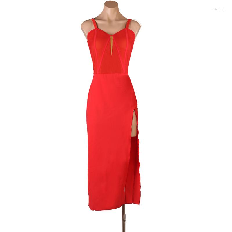 Stage Wear Latin Dance Dress Long Sleeves Split Skirt Practice Clothes Professional Custom Female Adult Competition Performance Clothing, Red
Stage Wear Latin Dance Dress Long Sleeves Split Skirt Practice Clothes Professional Custom Female Adult Competition Performance Clothing, Red