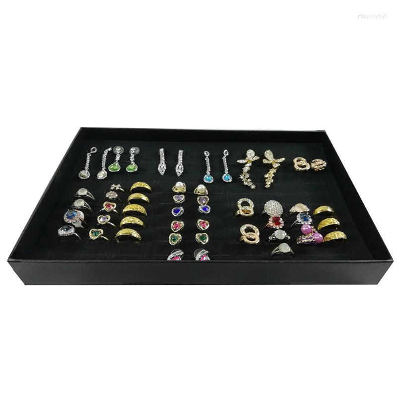 Jewelry Pouches 1 Piece 29 19cm Store Counter Earring Display Tray Black Hundred Ring With Transparent Cover Storage Box
Jewelry Pouches 1 Piece 29 19cm Store Counter Earring Display Tray Black Hundred Ring With Transparent Cover Storage Box