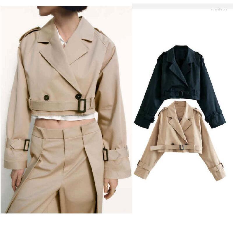 Women' Jackets Women' Short Lapel Collar Female Long Sleeve Casual Trench With Belt Single Button Spring Streetwear Jacket, Khaki
Women' Jackets Women' Short Lapel Collar Female Long Sleeve Casual Trench With Belt Single Button Spring Streetwear Jacket, Khaki