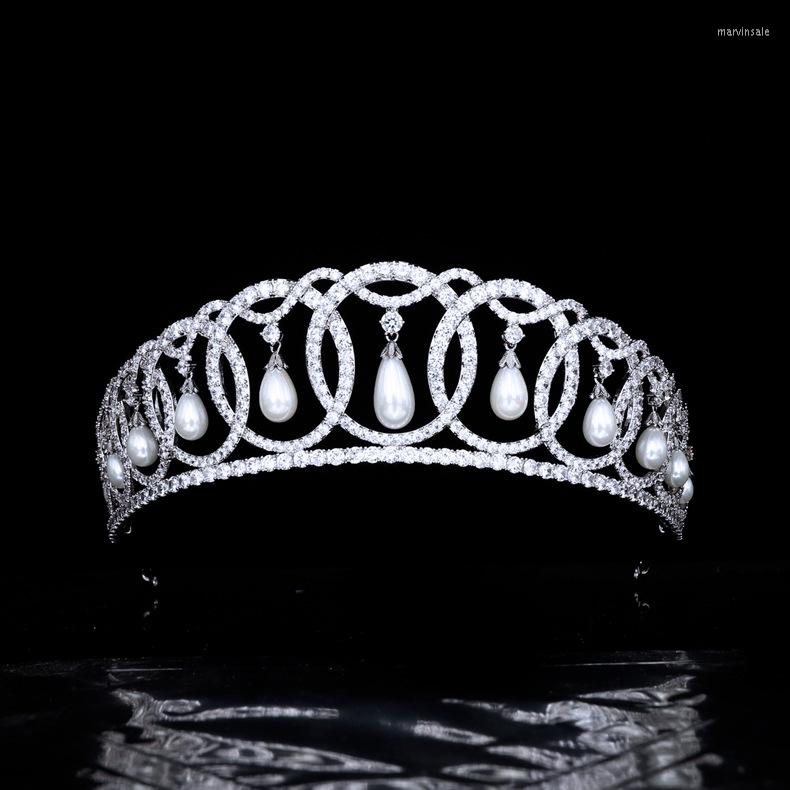 Hair Clips Accessories Royal Crown Zircon Headdress Retro Dress Wedding Pearl Crystal Hairwear For Women Jewelry Princess
Hair Clips Accessories Royal Crown Zircon Headdress Retro Dress Wedding Pearl Crystal Hairwear For Women Jewelry Princess