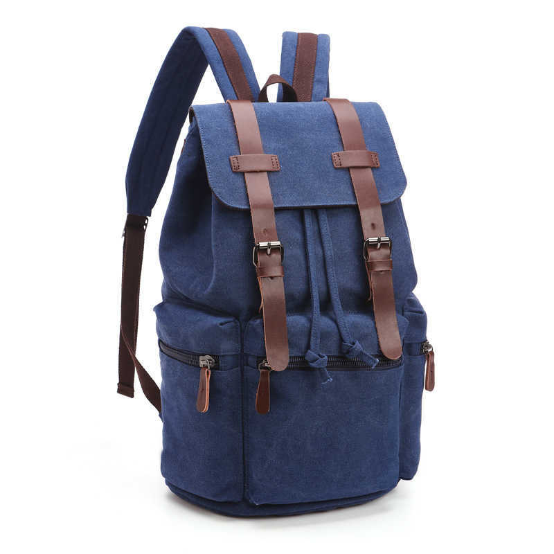 New Korean men's and women's canvas bag leisure fashion computer backpack solid color middle school student schoolbag 230420, Black
New Korean men's and women's canvas bag leisure fashion computer backpack solid color middle school student schoolbag 230420, Black