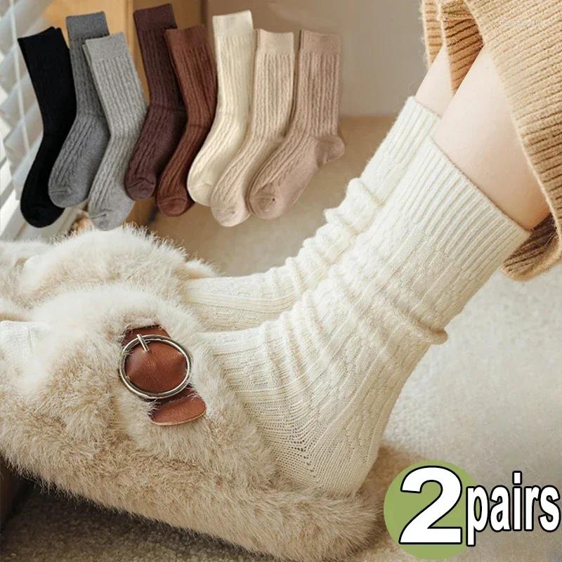 Winter Cashmere Wool Crew Socks For Men/Women Haruku Style, Long Thermal Streetwear