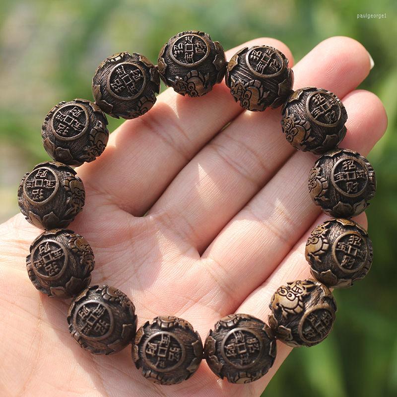 Strand SNQPAuthentic Jin Si Nan Yin Shen Wood Handstring Men's Prayer Beads Carving Treasure Seeking Buddha Bracelet Women's
Strand SNQPAuthentic Jin Si Nan Yin Shen Wood Handstring Men's Prayer Beads Carving Treasure Seeking Buddha Bracelet Women's