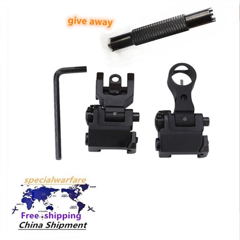 Tactics Iron Sight Front Rear Folding Design 21mm Rails Airsoft Rifle AR-15 M4 AR hunting Flip up Sights206p
Tactics Iron Sight Front Rear Folding Design 21mm Rails Airsoft Rifle AR-15 M4 AR hunting Flip up Sights206p