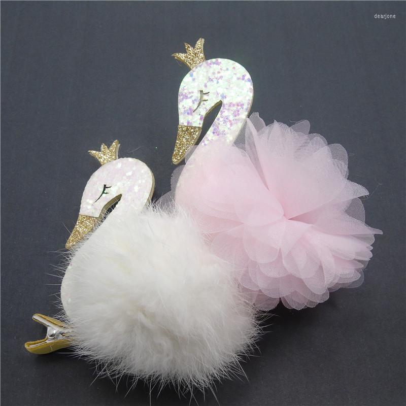 Hair Accessories 10pc/lot Big Graceful Swan Clips Gold Crown Cartoon Animal Barrette Pink Chiffon Flower Hairpin Artificial Furry Pom, White
Hair Accessories 10pc/lot Big Graceful Swan Clips Gold Crown Cartoon Animal Barrette Pink Chiffon Flower Hairpin Artificial Furry Pom, White