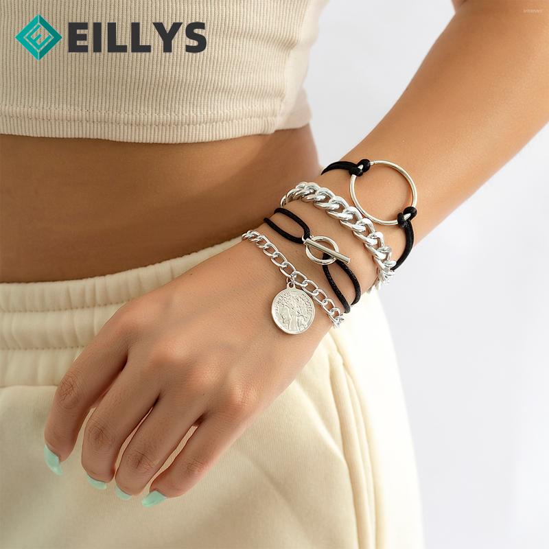 Necklace Earrings Set Geometric Coin Pendant Bracelet 4pcs Layered Hand Chain Bohemian Black Bracelets Women Boho Jewelry Charm, Picture shown
Necklace Earrings Set Geometric Coin Pendant Bracelet 4pcs Layered Hand Chain Bohemian Black Bracelets Women Boho Jewelry Charm, Picture shown