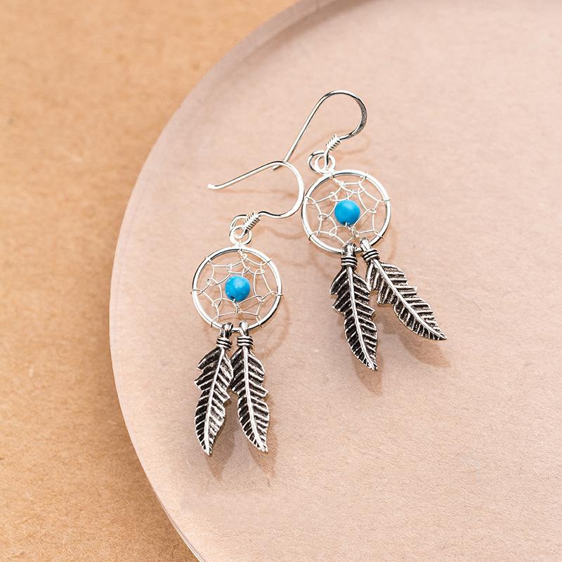 Dangle Earrings & Chandelier MloveAcc Handmade Hollow Dreamcatcher Feather Drop 925 Sterling Silver For Women Fashion JewelryDangle
Dangle Earrings & Chandelier MloveAcc Handmade Hollow Dreamcatcher Feather Drop 925 Sterling Silver For Women Fashion JewelryDangle