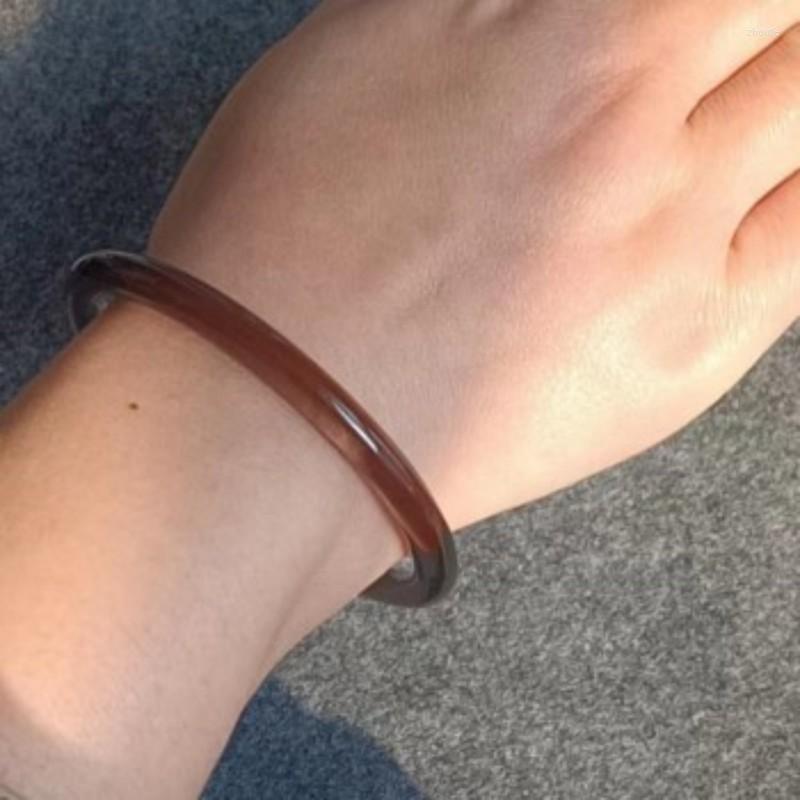 Bangle The Natural Obsidian Crystal Round Bar Female Section Jingle Tea Color Ornament
Bangle The Natural Obsidian Crystal Round Bar Female Section Jingle Tea Color Ornament
