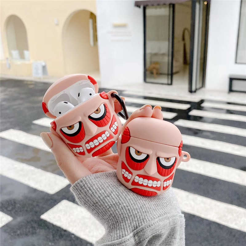 Earphone Accessories Air Pod Cases Earphone Cover For Airpods Case 3D Attack on Titan Protection Silicone Cover Cute For Airpods 1 2 3 pro Case J230420
Earphone Accessories Air Pod Cases Earphone Cover For Airpods Case 3D Attack on Titan Protection Silicone Cover Cute For Airpods 1 2 3 pro Case J230420