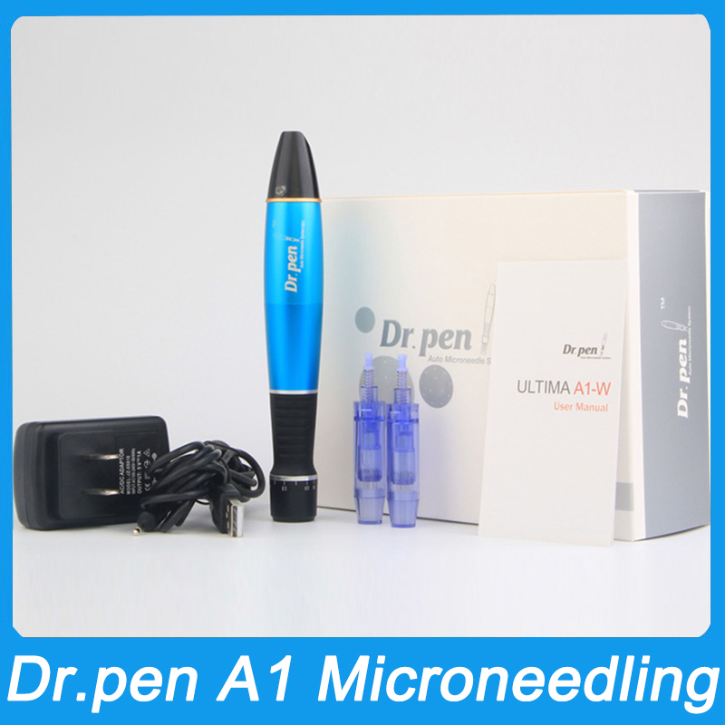 Electric Dr. Pen Ultima A1 2 pcs 12 Pins Needles Professional Derma Pen Nanoneedles Tatoo Machine Wireless Mesotherapy Skincare Tool SPA Care Micronee