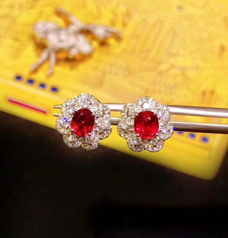 Stud Earrings Fashion Round Sun Flower Natural Red Ruby Drop Gemstone 925 Silver Female Wedding Gift Jewelry
Stud Earrings Fashion Round Sun Flower Natural Red Ruby Drop Gemstone 925 Silver Female Wedding Gift Jewelry