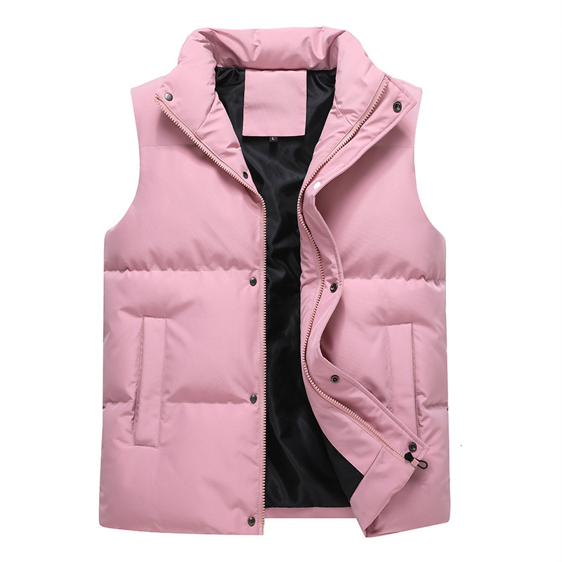 Men's Vests Winter Men Solid Color Stand Collar Down Multicolor Waistcoat Sleeveless Jackets Male Warm Windproof Coats S8XL 230420