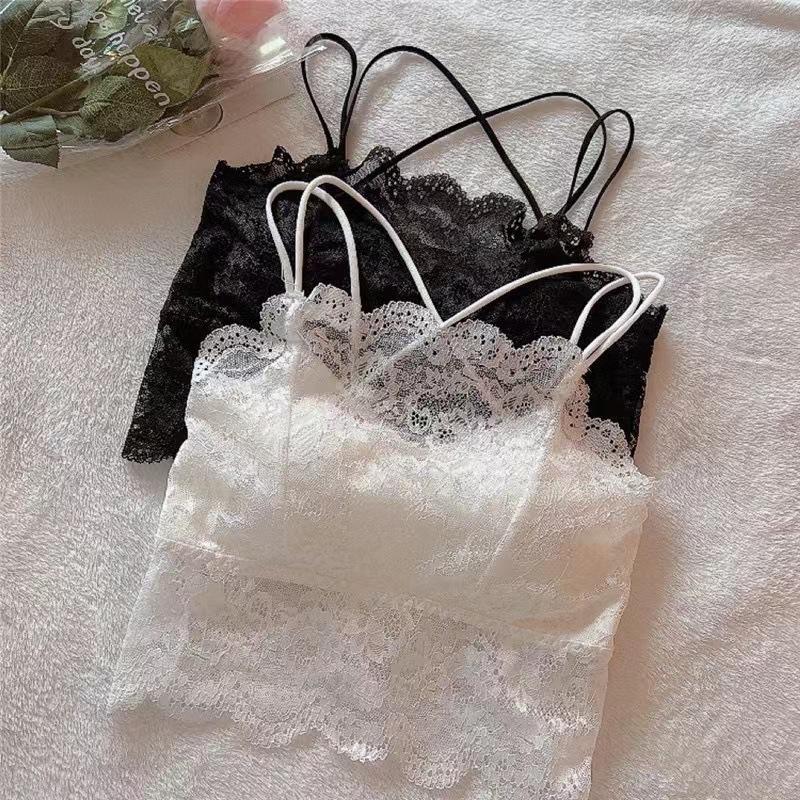 Women's Tanks Spaghetti Strap See Through Tank Camis For Women Sexy Lace Spliced Solid Colours Femme Croset Crop Tops Fashion Camisoles, Black
Women's Tanks Spaghetti Strap See Through Tank Camis For Women Sexy Lace Spliced Solid Colours Femme Croset Crop Tops Fashion Camisoles, Black