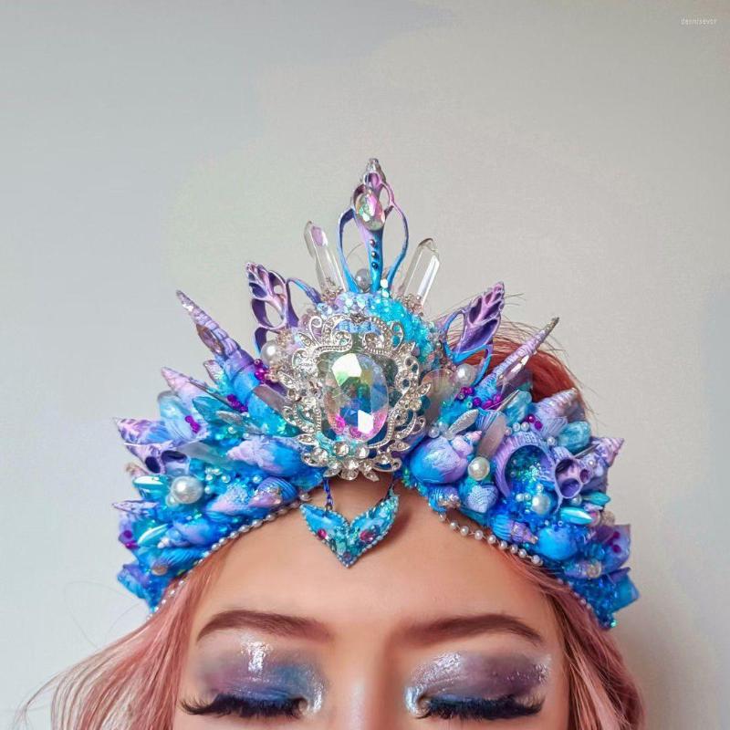 Hair Clips European And American Exaggerated Mermaid Mackerel Shell Crown Handmade Pography Stage Show Party Style Fashion Retro
Hair Clips European And American Exaggerated Mermaid Mackerel Shell Crown Handmade Pography Stage Show Party Style Fashion Retro