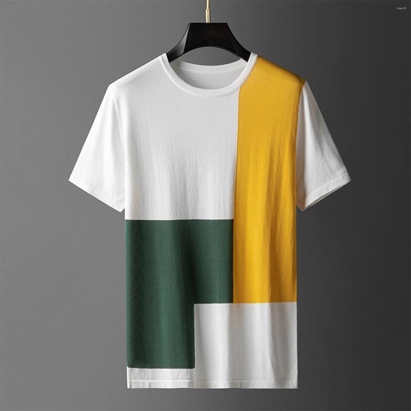 Men's T Shirts Jodimitty Patchwork Shirt Simple Men's T-shirt Striped Print Short Sleeve Sweatshirt Summer Cotton Pullover Tops, White
Men's T Shirts Jodimitty Patchwork Shirt Simple Men's T-shirt Striped Print Short Sleeve Sweatshirt Summer Cotton Pullover Tops, White