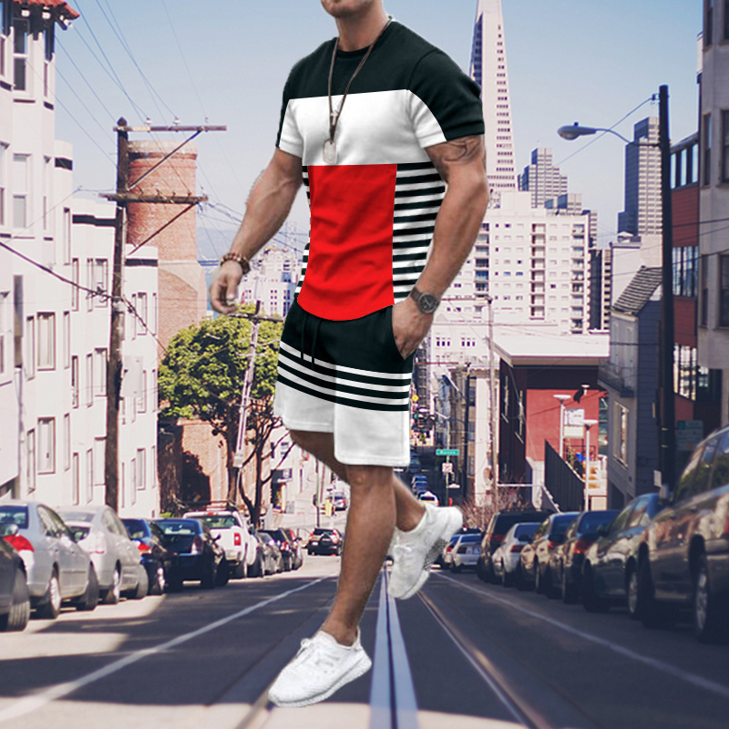 Mens Tracksuits Summer Stripe 3D Printed Men Loose Outdoor Jogging Streetwear T Shirt Short Sleeve Tracksuit Suit Breathable Casual Clothes 230419, Ts2980
Mens Tracksuits Summer Stripe 3D Printed Men Loose Outdoor Jogging Streetwear T Shirt Short Sleeve Tracksuit Suit Breathable Casual Clothes 230419, Ts2980