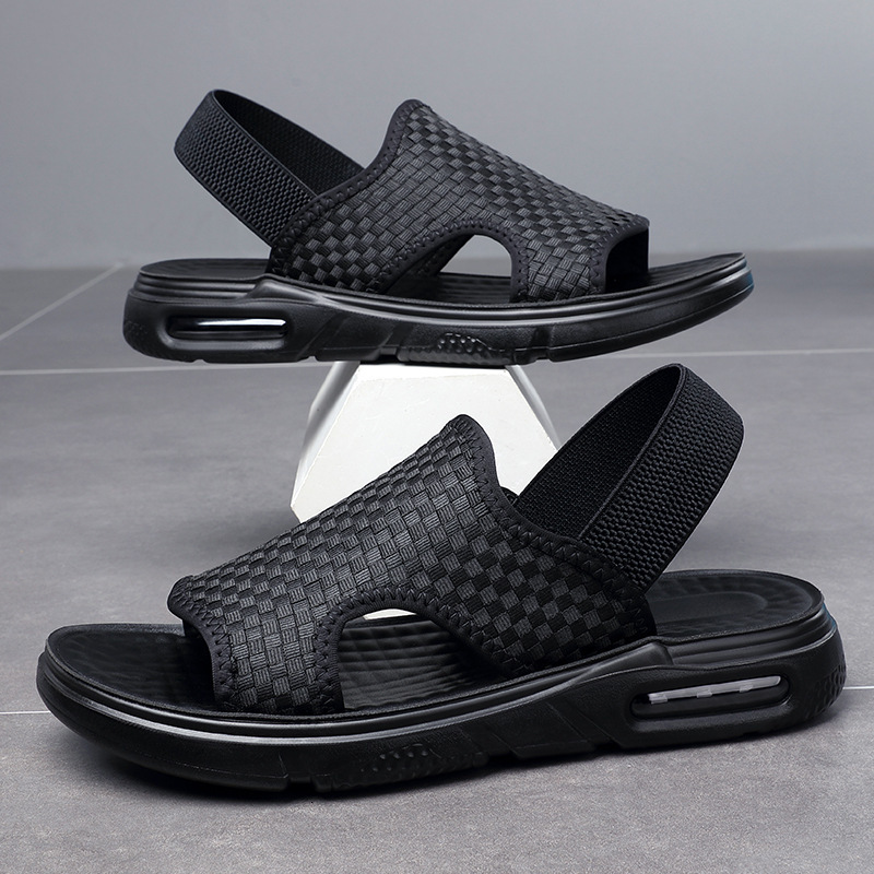 Sandals Men Summer Casual Sport Outdoor Beach Holiday Slippers Fashion Korean Air Cushion Male Shoes Light Comfortable Walking Slippers 230420, Black
Sandals Men Summer Casual Sport Outdoor Beach Holiday Slippers Fashion Korean Air Cushion Male Shoes Light Comfortable Walking Slippers 230420, Black