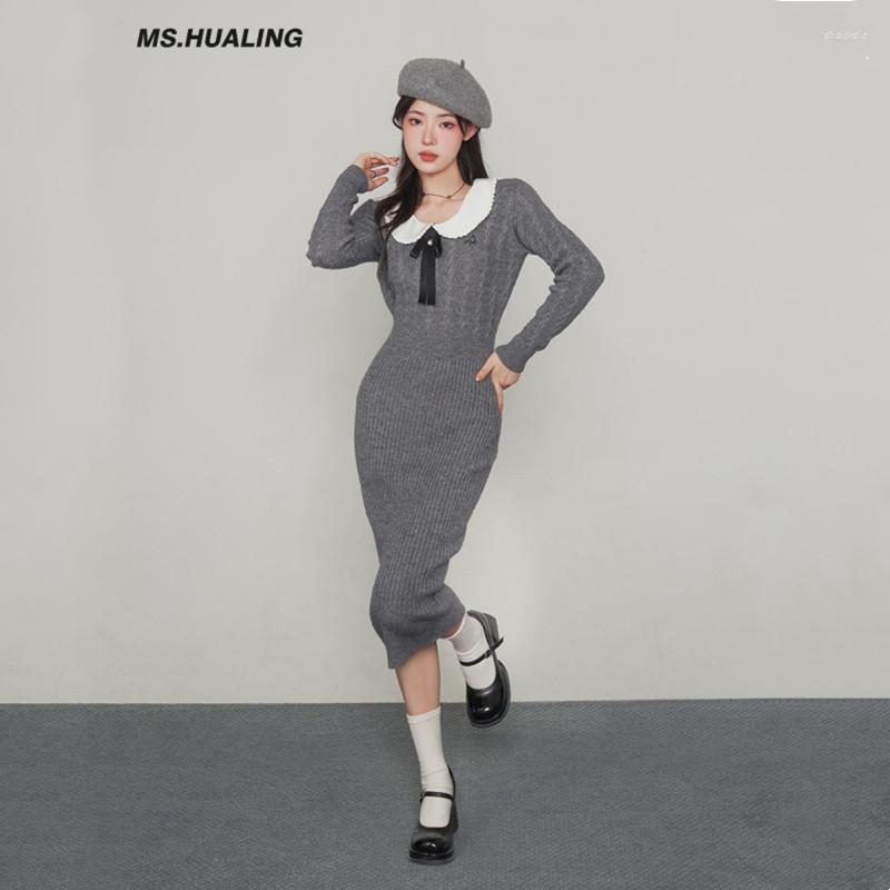 Skirts Lace Collar Knitted Dress Autumn And Winter Inner Matching Leggings Long Skirt Year Gown Temperament Slim Women, Gray
Skirts Lace Collar Knitted Dress Autumn And Winter Inner Matching Leggings Long Skirt Year Gown Temperament Slim Women, Gray
