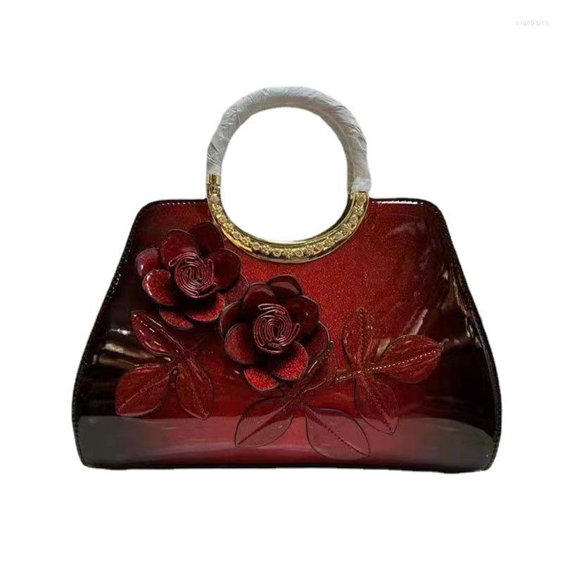 Evening Bags Flower Pattern Handbag Patent Leather Women's Bag 2023 Luxury Ladies Hand Purse Designer Handbags High Quality, Red
Evening Bags Flower Pattern Handbag Patent Leather Women's Bag 2023 Luxury Ladies Hand Purse Designer Handbags High Quality, Red