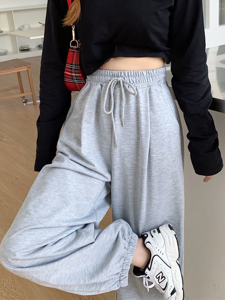 Women's Pants s HOUZHOU Gray Sweatpants for Women Autumn Baggy Fashion Oversize Sports Balck Trousers Female Joggers Streetwear 230419, Black
Women's Pants s HOUZHOU Gray Sweatpants for Women Autumn Baggy Fashion Oversize Sports Balck Trousers Female Joggers Streetwear 230419, Black