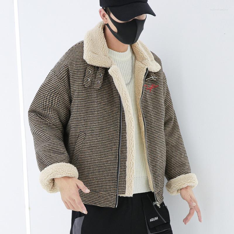 Men's Down Winter Deerskin Jacket Warm Thick Fashion Parka Men Retro Plaid Coat Man Wild Loose Lamb Hair Male Clothes, Black
Men's Down Winter Deerskin Jacket Warm Thick Fashion Parka Men Retro Plaid Coat Man Wild Loose Lamb Hair Male Clothes, Black