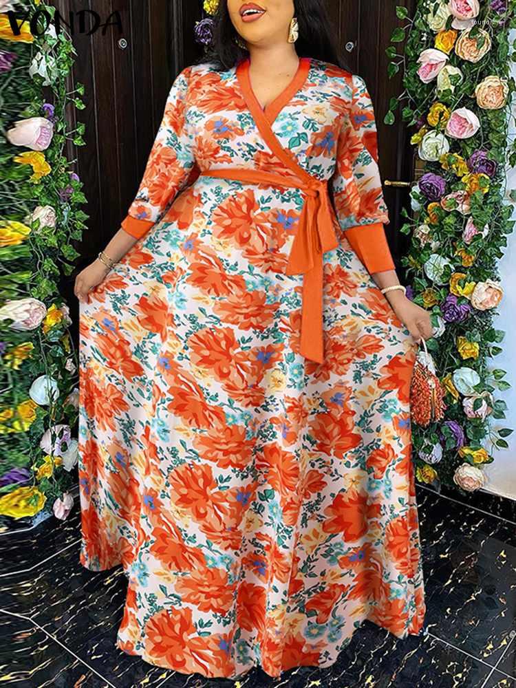 Casual Dresses Floral Printed Sundress 2023 VONDA Women Bohemian Dress Long Sleeve V Neck Beach Holiday Party Vestido Femininas, Blue
Casual Dresses Floral Printed Sundress 2023 VONDA Women Bohemian Dress Long Sleeve V Neck Beach Holiday Party Vestido Femininas, Blue