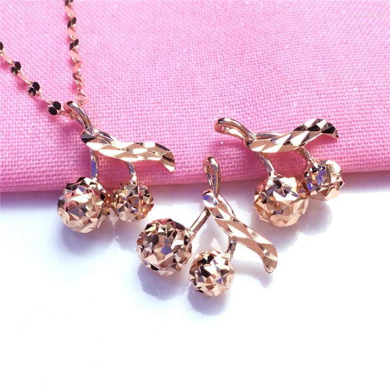 Chains 14K Rose Gold Light Luxury Sparkling Cherries Necklace For Women Exquisite And Fresh Charm Pendant 585 Purple High Jewelry
Chains 14K Rose Gold Light Luxury Sparkling Cherries Necklace For Women Exquisite And Fresh Charm Pendant 585 Purple High Jewelry