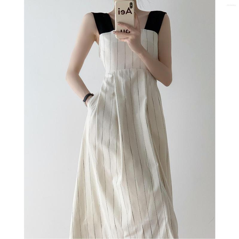 Casual Dresses Women Summer Dress 2023 Stripe Strap Breathable Cotton Linen Pockets Beach Party Robe Femme Vestidos Plus Size
Casual Dresses Women Summer Dress 2023 Stripe Strap Breathable Cotton Linen Pockets Beach Party Robe Femme Vestidos Plus Size