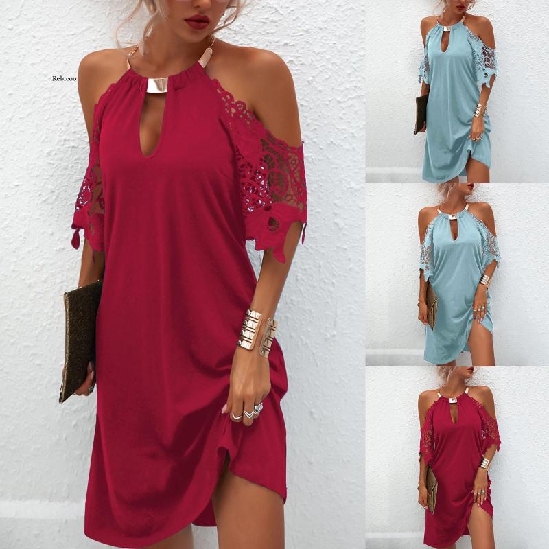Casual Dresses Fashion Women' Dress Sexy Lace Up Short Sleeve Evening Party Mini Dew Shoulder Halter Neck Solid Color Strapless, Black
Casual Dresses Fashion Women' Dress Sexy Lace Up Short Sleeve Evening Party Mini Dew Shoulder Halter Neck Solid Color Strapless, Black