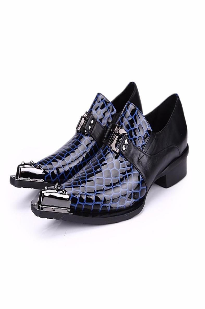 New Style Luxury Fashion Genuine Leather Snakeskin Mens Shoes Pointed Metal Wedding Business Suit Shoe Plus2942691, Blue
New Style Luxury Fashion Genuine Leather Snakeskin Mens Shoes Pointed Metal Wedding Business Suit Shoe Plus2942691, Blue