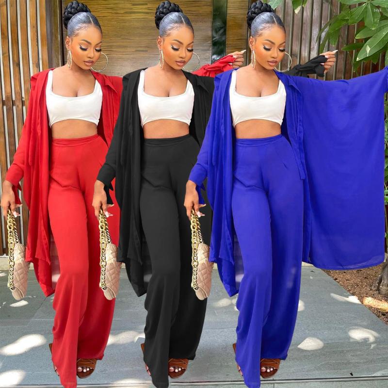 Women' Two Piece Pants HY 2023 Autumn JP1077 EuroPean And American Women' Casual Solid Super Wide Lace Up Sleeve Cardigan Slightly, Black
Women' Two Piece Pants HY 2023 Autumn JP1077 EuroPean And American Women' Casual Solid Super Wide Lace Up Sleeve Cardigan Slightly, Black