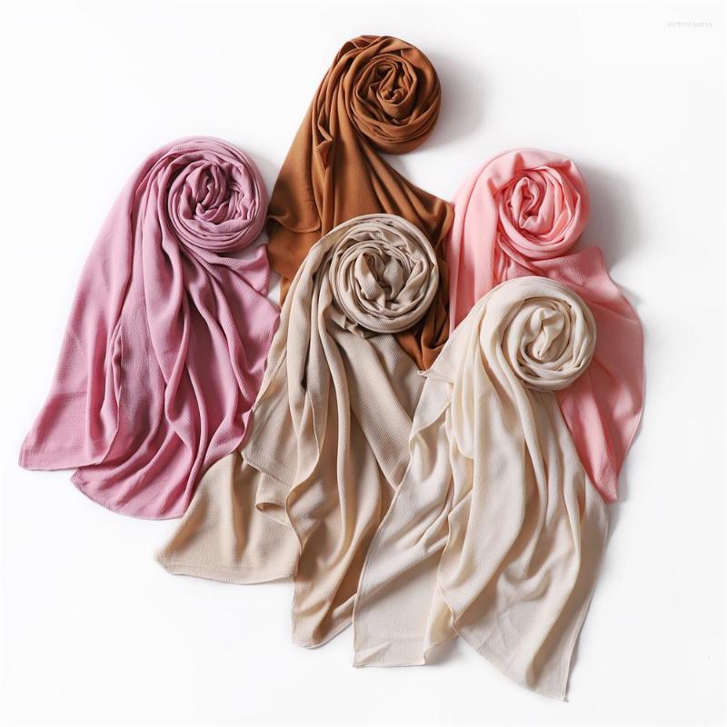 Scarves Solid Color Bubble Chiffon Scarf Hijab Headband Female Islamic Head Cover Wrap Jersey Hijabs Hair Headscarf
Scarves Solid Color Bubble Chiffon Scarf Hijab Headband Female Islamic Head Cover Wrap Jersey Hijabs Hair Headscarf
