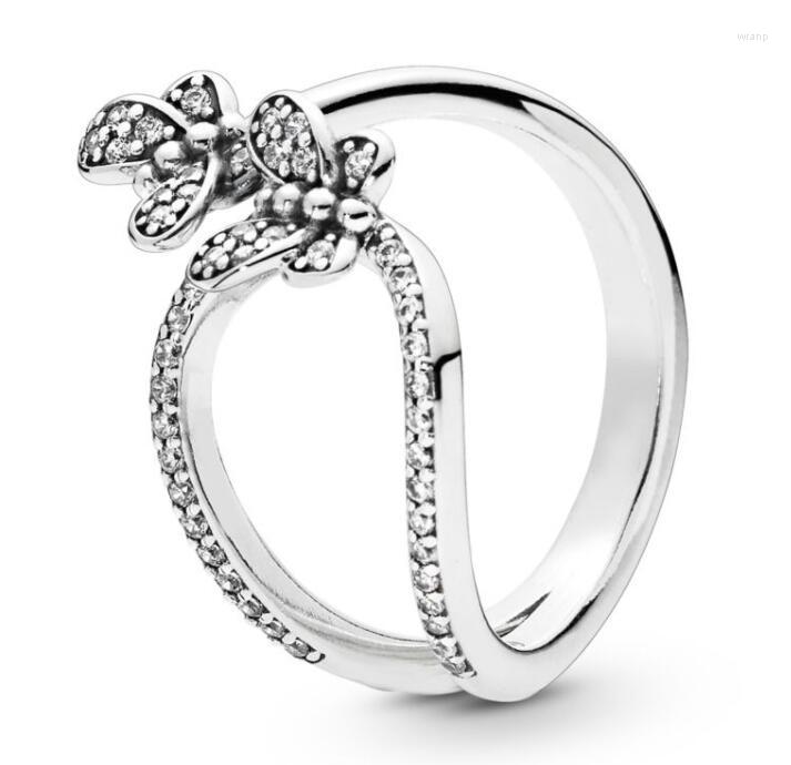 Cluster Rings Original 925 Sterling Silver Pan Ring Bedazzling Butterflies For Women Wedding Party Gift Fine EuroPe Jewelry
Cluster Rings Original 925 Sterling Silver Pan Ring Bedazzling Butterflies For Women Wedding Party Gift Fine EuroPe Jewelry