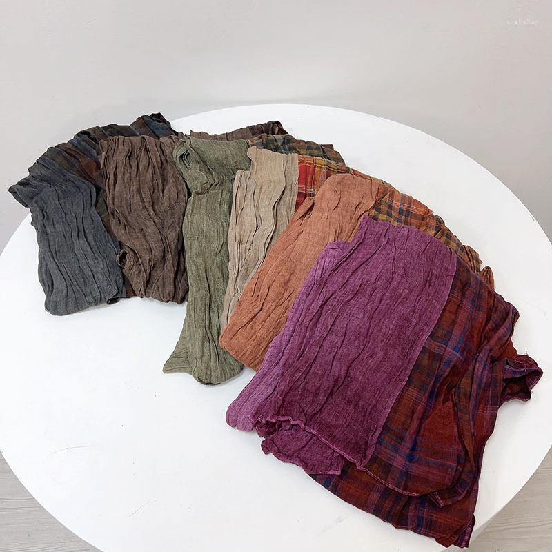 Scarves Johnature 2023 Vintage Cotton Linen Patchwork Hit Color Japanese Women Scarf Stylish Warm Pleated Autumn Winter Shawl
Scarves Johnature 2023 Vintage Cotton Linen Patchwork Hit Color Japanese Women Scarf Stylish Warm Pleated Autumn Winter Shawl