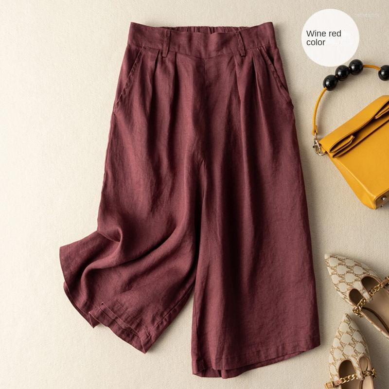 Women's Pants 2023 Summer Women's Cotton And Linen Capri Wide-Leg Thin Loose-Fitting Elastic High Waist Casual, Black
Women's Pants 2023 Summer Women's Cotton And Linen Capri Wide-Leg Thin Loose-Fitting Elastic High Waist Casual, Black