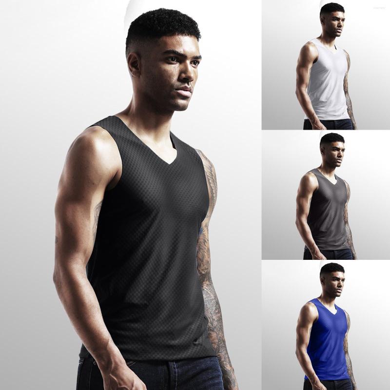 Men's Tank Tops Men Summer Breathable Ice Silk T Shirts Cultivate Fitness Movemen O Neck Vest Blouse Simple Casual Sport Fast, Blue
Men's Tank Tops Men Summer Breathable Ice Silk T Shirts Cultivate Fitness Movemen O Neck Vest Blouse Simple Casual Sport Fast, Blue
