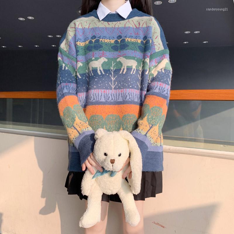 Women's Sweaters Japanese Kawaii Girl Sweater Long Sleeve Loose Jumper Woman 2023 Autumn Vintage Sweet Cute Forest Printing Pullover, Orange
Women's Sweaters Japanese Kawaii Girl Sweater Long Sleeve Loose Jumper Woman 2023 Autumn Vintage Sweet Cute Forest Printing Pullover, Orange